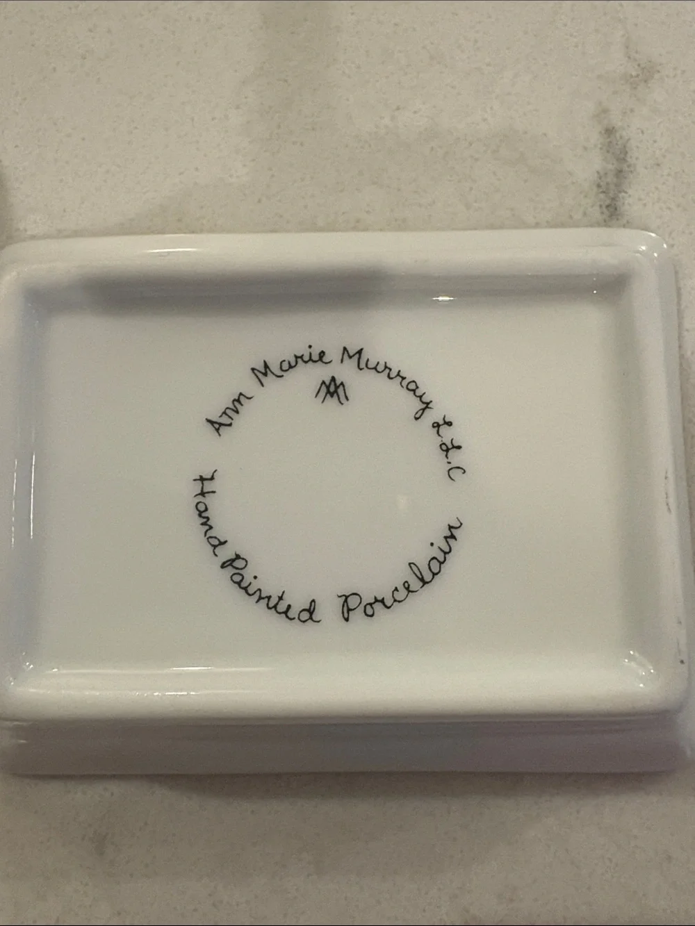Hand Painted Porcelain Jewelry Dish